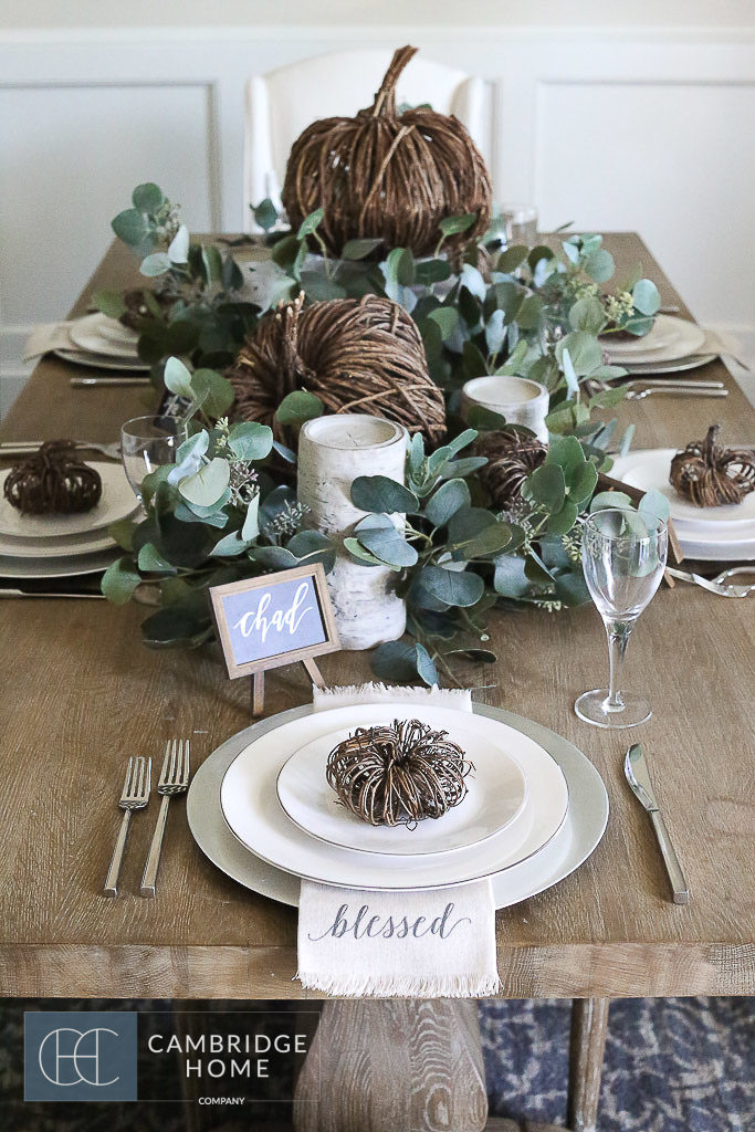 Beautiful Fall Table Setting - Cambridge Home Company